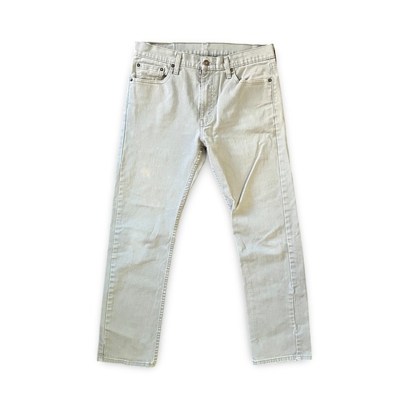 Levi's 513 Jeans Pants Men's 32x30 Slim Straight Gray Casual Preppy Red Tab - Picture 1 of 10